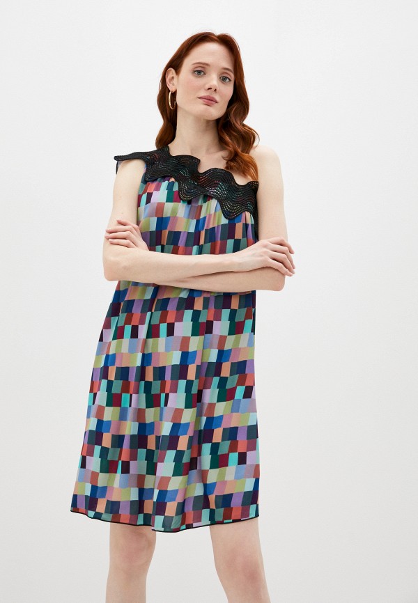 Платье Emporio Armani разноцветного цвета