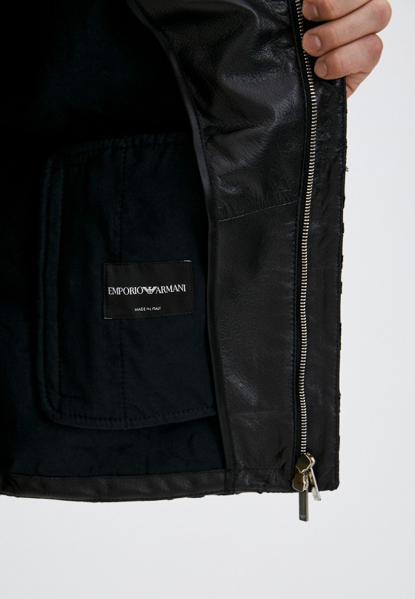фото Куртка кожаная emporio armani