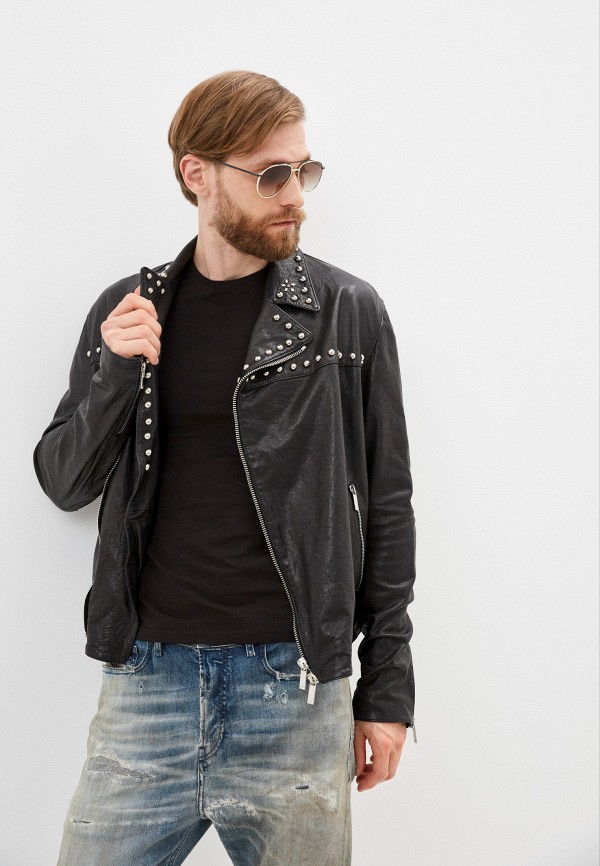 

Куртка кожаная Emporio Armani, Черный