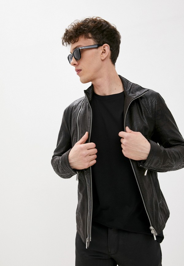 

Куртка кожаная Emporio Armani, Коричневый