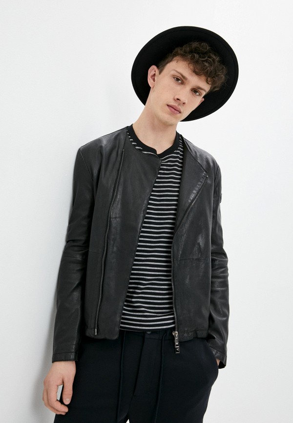 

Куртка кожаная Emporio Armani, Черный
