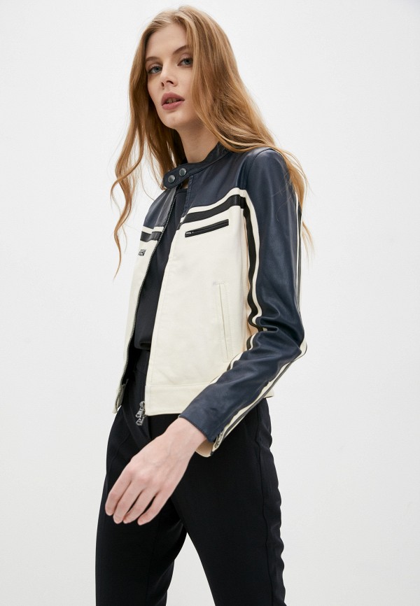 

Куртка кожаная Emporio Armani, Бежевый, Emporio Armani RTLAAH775401