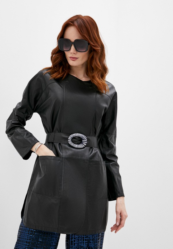 

Куртка кожаная Emporio Armani, Черный