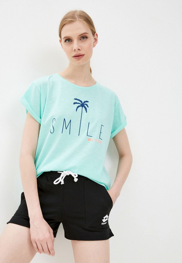 

Футболка Lotto, Бирюзовый, TEE SMILE W PL