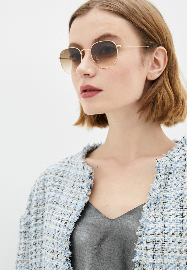Очки солнцезащитные Ray-Ban® золотой, размер 54, фото 6