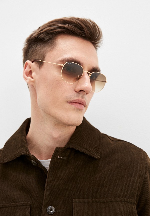Очки солнцезащитные Ray-Ban® золотой, размер 54, фото 5