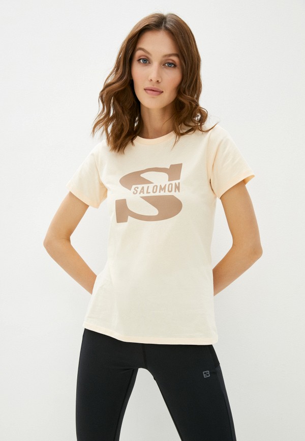 

Футболка Salomon, Коралловый, OUTLIFE BIG LOGO TEE W