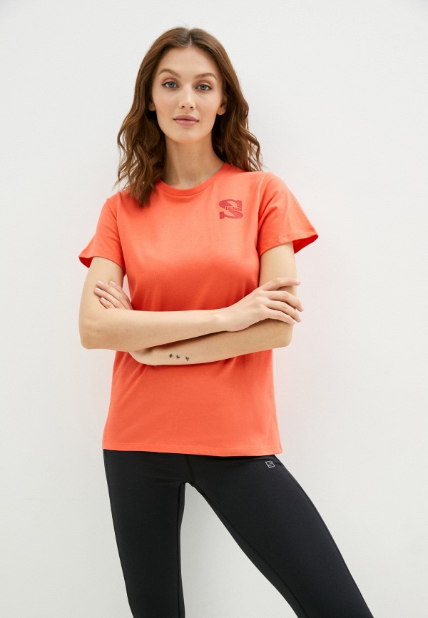 

Футболка Salomon, Коралловый, OUTLIFE SMALL LOGO TEE W