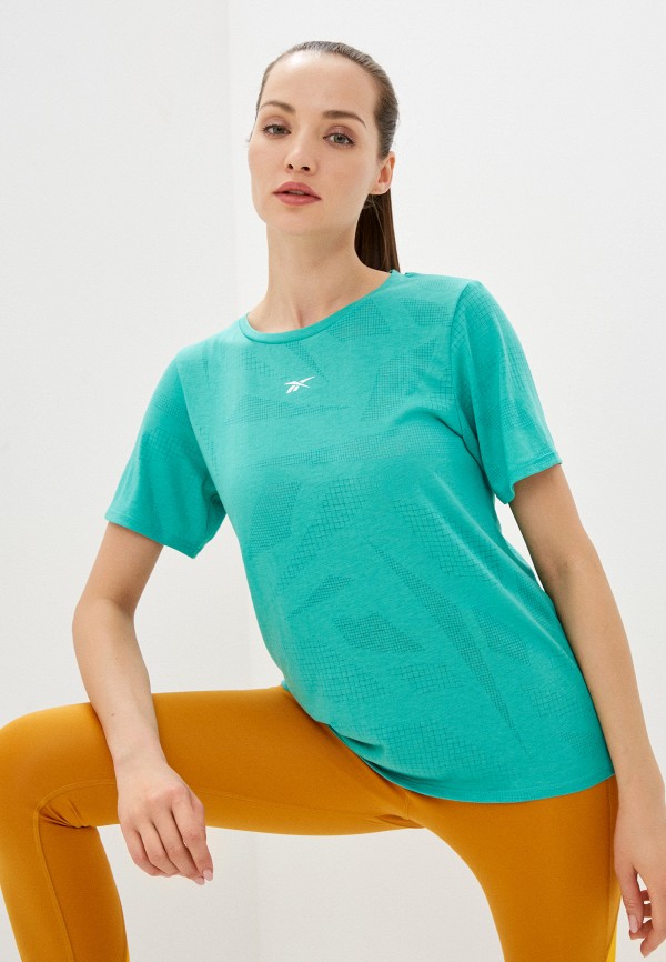 

Футболка спортивная Reebok, Бирюзовый, TS BURNOUT TEE