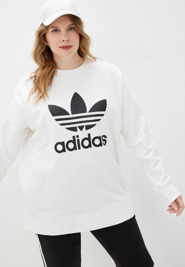 

Свитшот adidas Originals, Белый, TRF CREW SWEAT