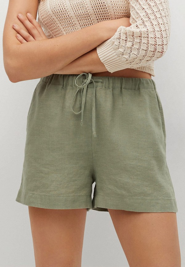 

Шорты Mango, Хаки, LINEN