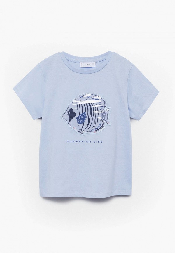 

Футболка Mango Kids, Голубой, PECERA