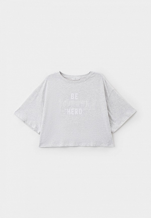 

Лонгслив Mango Kids, Серый, HERO