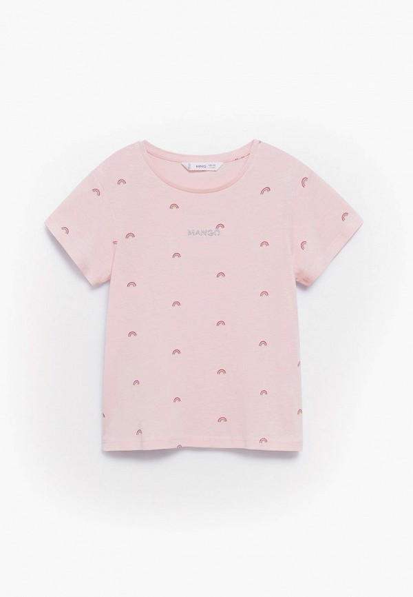 

Футболка Mango Kids, Розовый, Mango Kids RTLAAJ592501