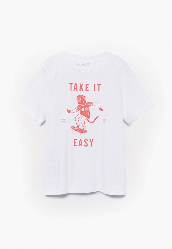 

Футболка Mango Kids, Белый, EASY