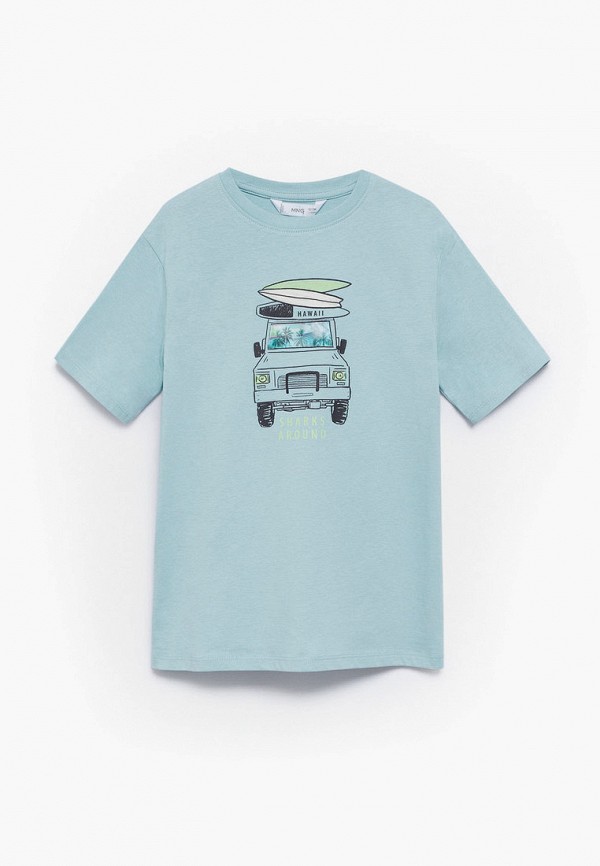

Футболка Mango Kids, Бирюзовый, LENTI