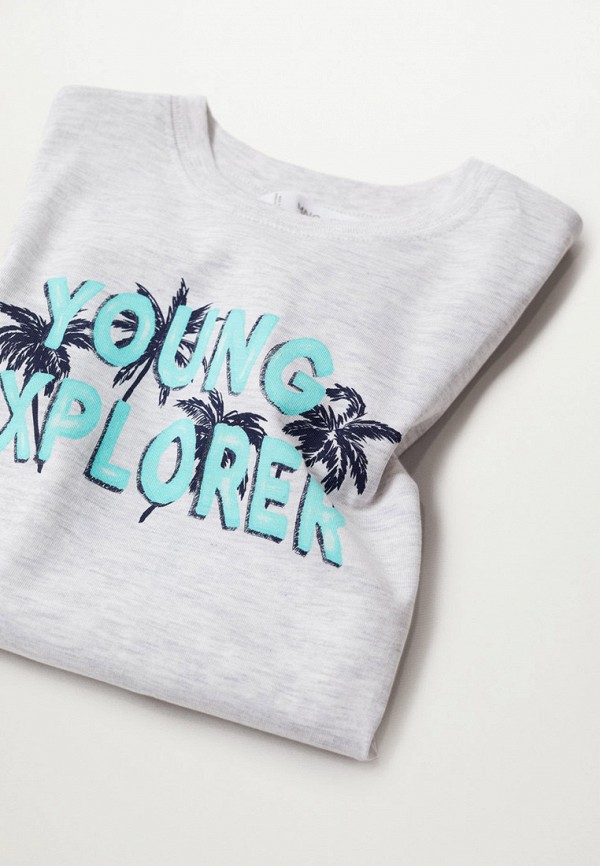 

Футболка Mango Kids, Серый, YOUNG