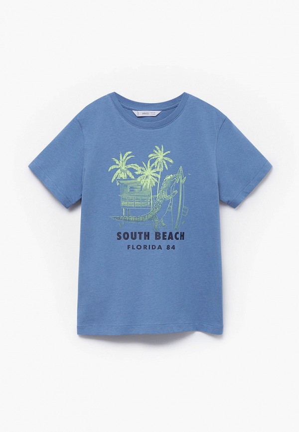 

Футболка Mango Kids, Синий, FLORIDA
