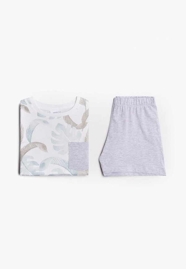 

Пижама Mango Kids, Белый;серый, Mango Kids RTLAAJ607901