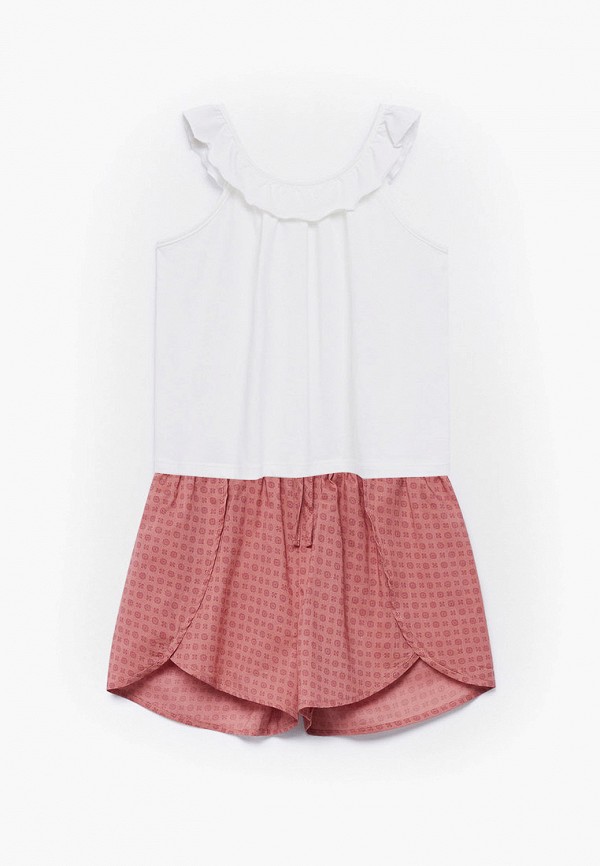 

Пижама Mango Kids, Белый;розовый, Mango Kids RTLAAJ609901