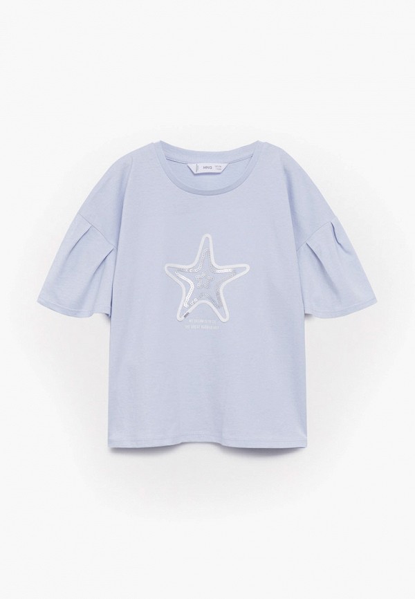 

Футболка Mango Kids, Голубой, Mango Kids RTLAAJ616901