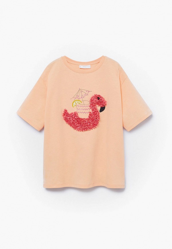 

Футболка Mango Kids, Коралловый, CHIFFY