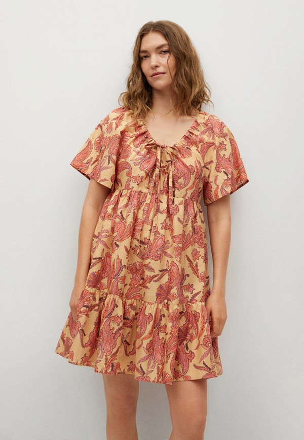 

Платье Mango, Коралловый, Mango RTLAAJ642101