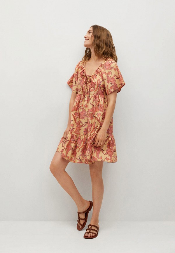 

Платье Mango, Коралловый, INDRA