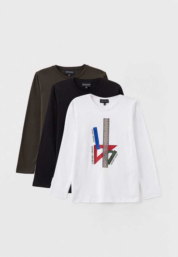 

Лонгсливы 3 шт. Emporio Armani, Белый;хаки;черный, Emporio Armani RTLAAJ784301
