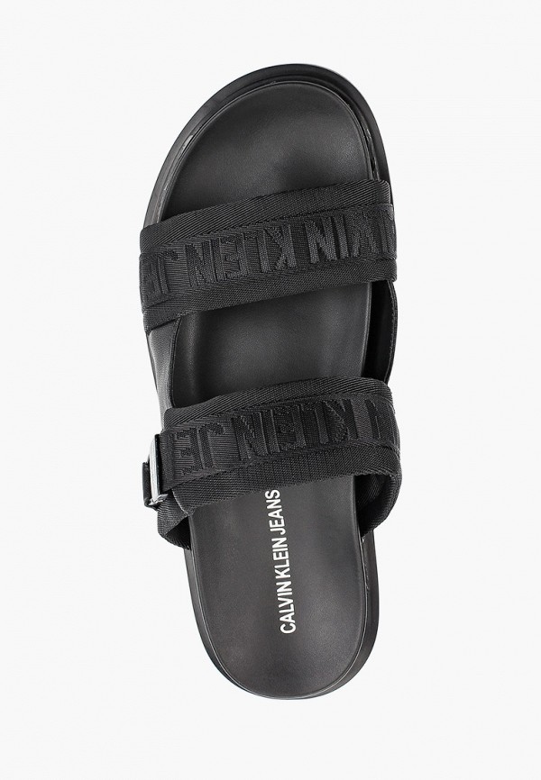 

Сандалии Calvin Klein Jeans, Черный, FLAT SANDAL TWOSTRAPS PES