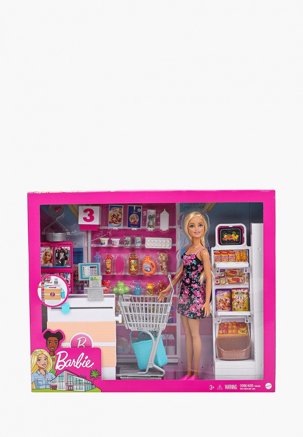 

Набор игровой Barbie, Разноцветный, Игрушка BARBIE "Супермаркет в асс."