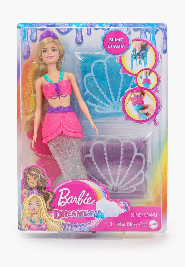 

Кукла Barbie, Разноцветный, "Русалочка со слаймом", 30 см