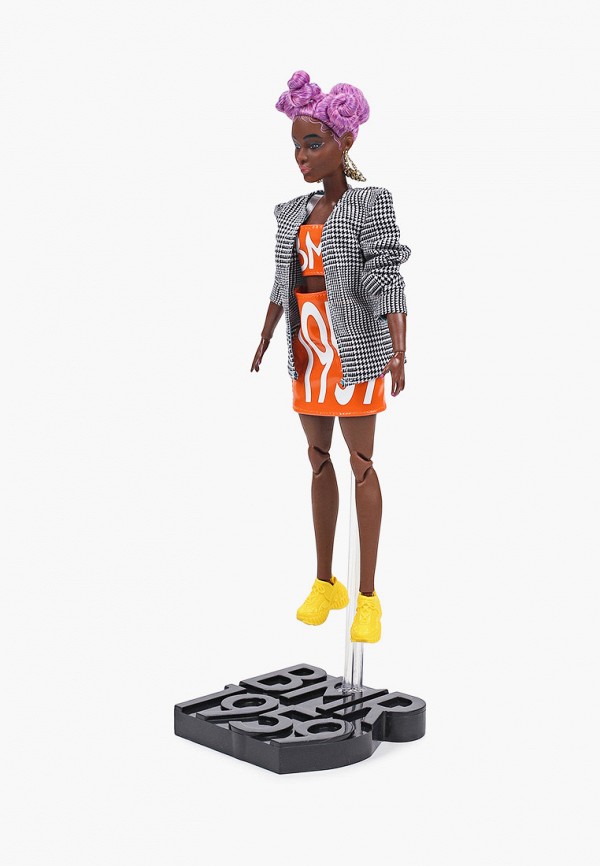

Кукла Barbie, Разноцветный, Кукла BMR1959, темнокожая в оранжевом платье и сером пиджаке, 28 см