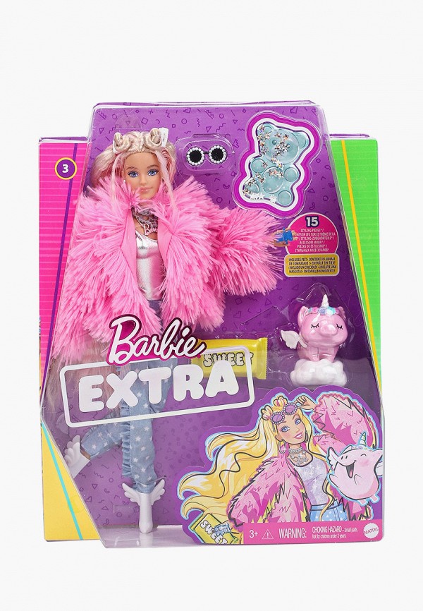 

Кукла Barbie, Разноцветный, Barbie® Экстра - в розовой куртке
