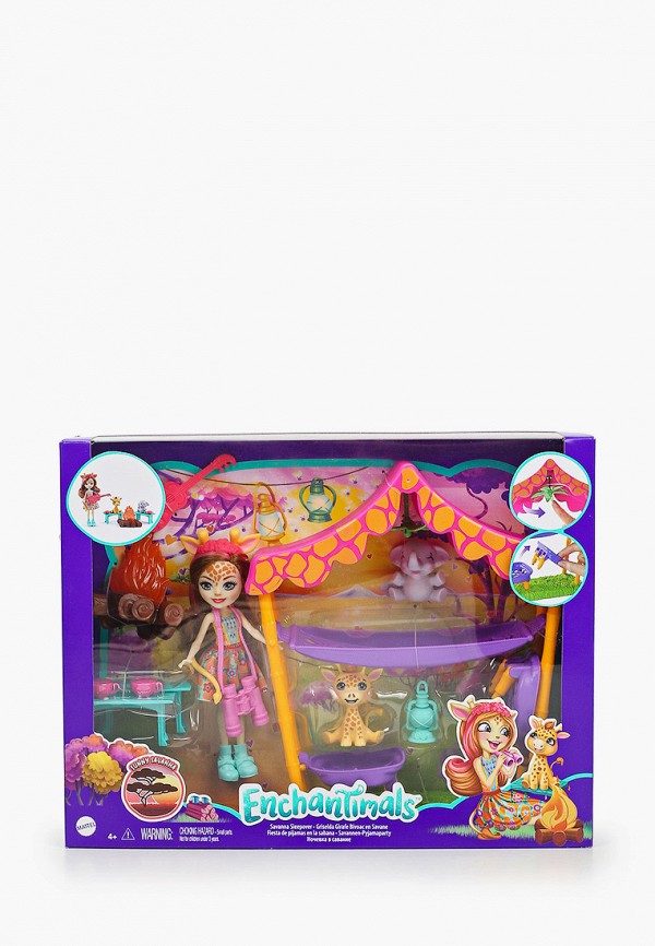 

Набор игровой Enchantimals, Разноцветный, "Пижамная вечеринка в Саванне"