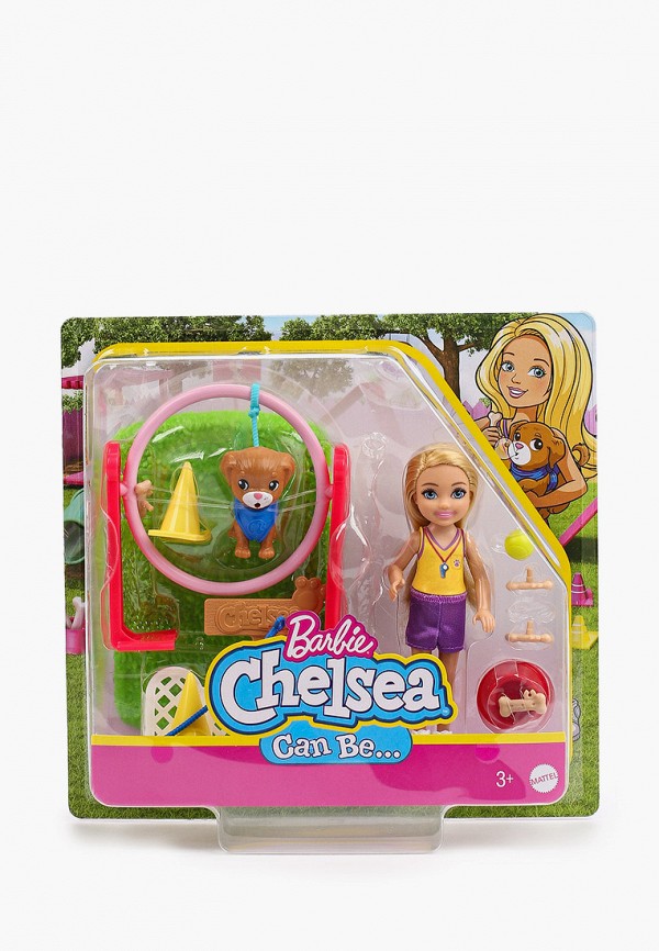 

Кукла Barbie, Разноцветный, "Челси Дрессировщик собак с питомцем"