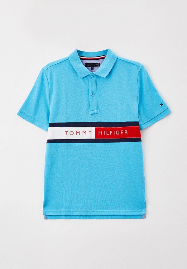 

Поло Tommy Hilfiger, Голубой