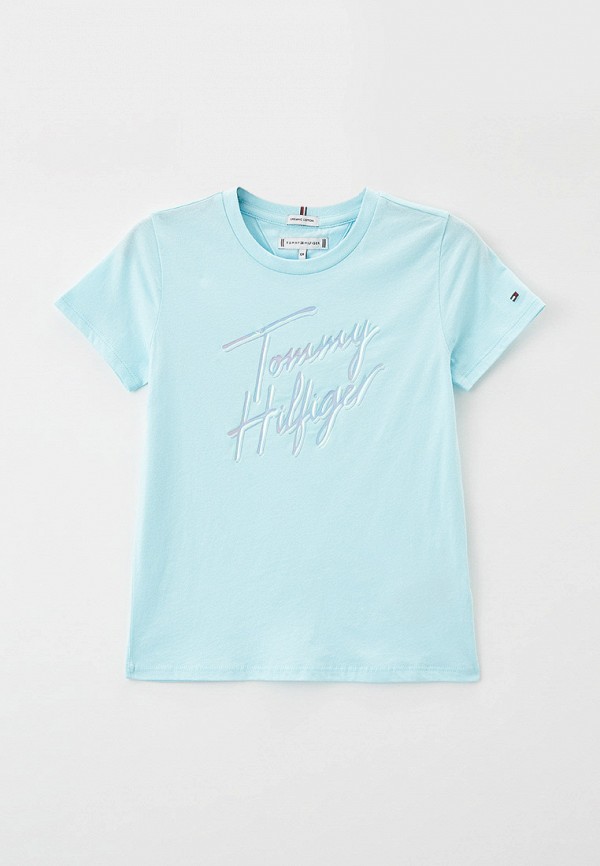 Футболка Tommy Hilfiger бирюзовый KG0KG05870 RTLAAJ822601