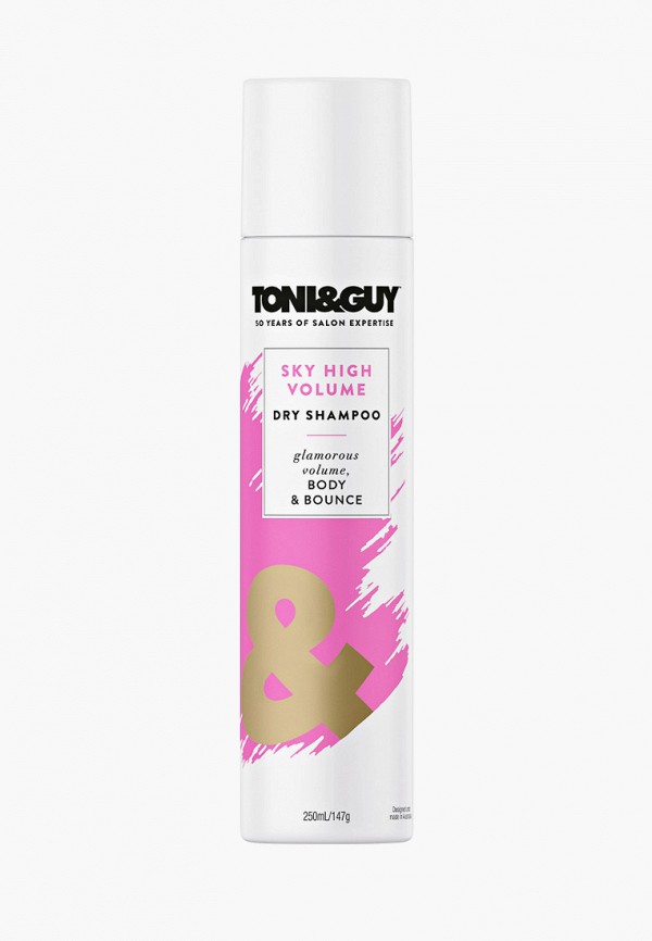 

Сухой шампунь Toni&Guy, Прозрачный, головокружительный объем Sky High Volume Dry Shampoo, 250 мл