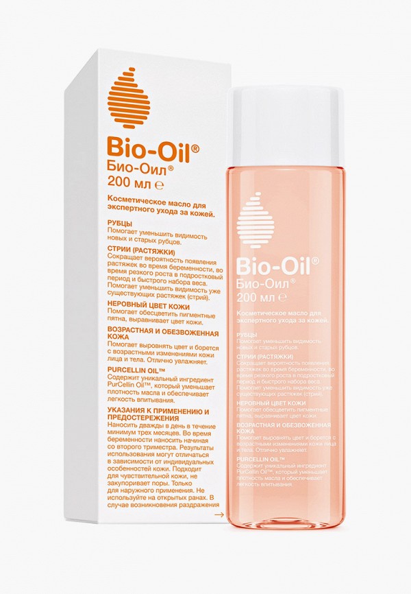 

Масло для тела Bio Oil, Прозрачный, от шрамов, растяжек неровного тона, 200 мл