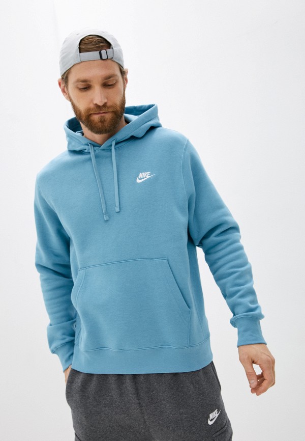 

Худи Nike, Голубой, M NSW CLUB HOODIE PO BB