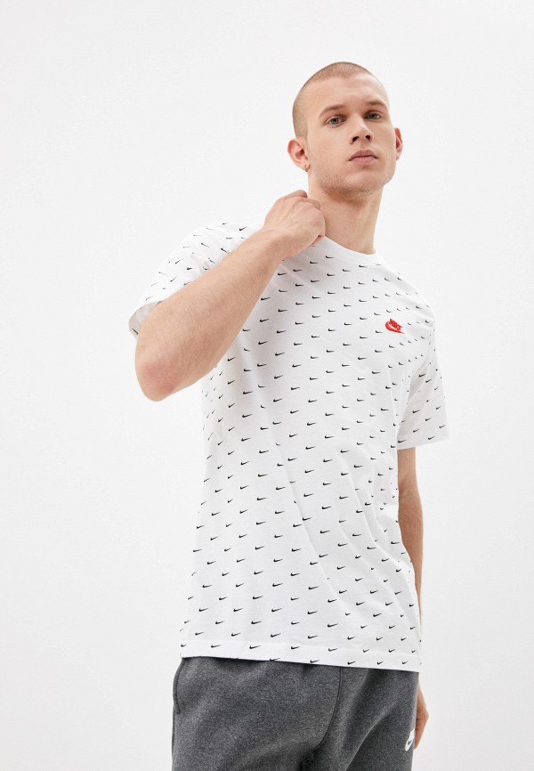 

Футболка Nike, Белый, M NSW SS TEE MINI SWOOSH AOP