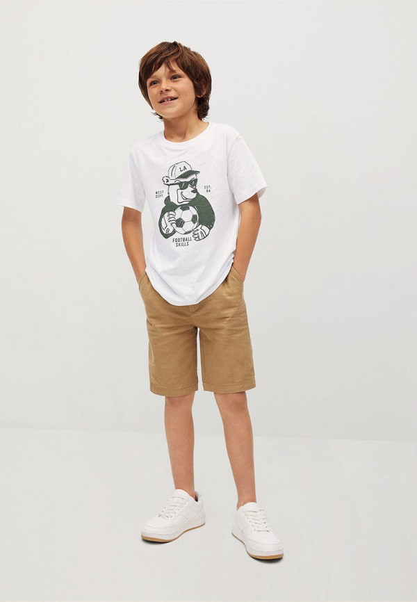 

Футболка Mango Kids, Белый, WINNER