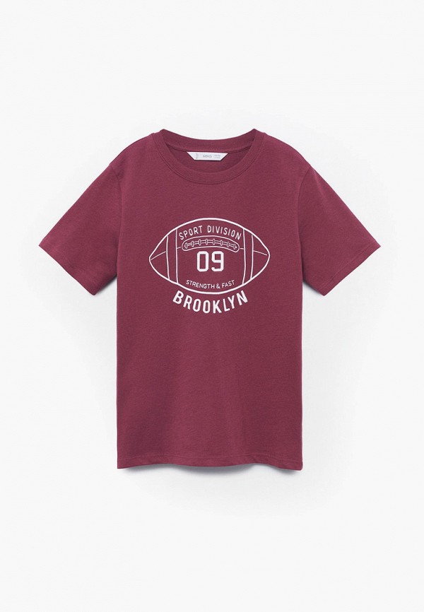 

Футболка Mango Kids, Бордовый, WINNER