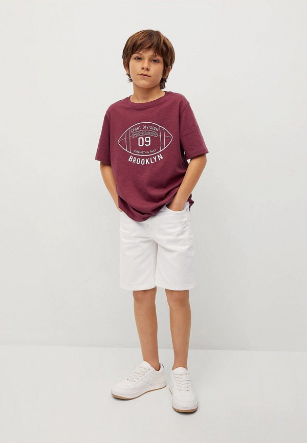 

Футболка Mango Kids, Бордовый, WINNER