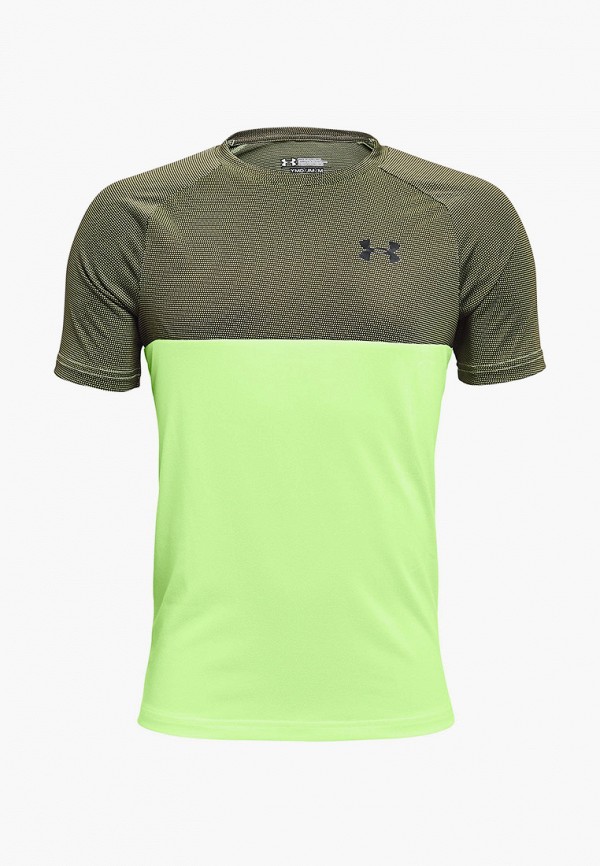 

Футболка спортивная Under Armour, Зеленый, UA TECH COLORBLOCK SS