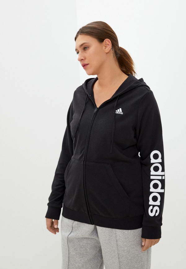 

Толстовка adidas, Черный, W LIN FT FZ HD
