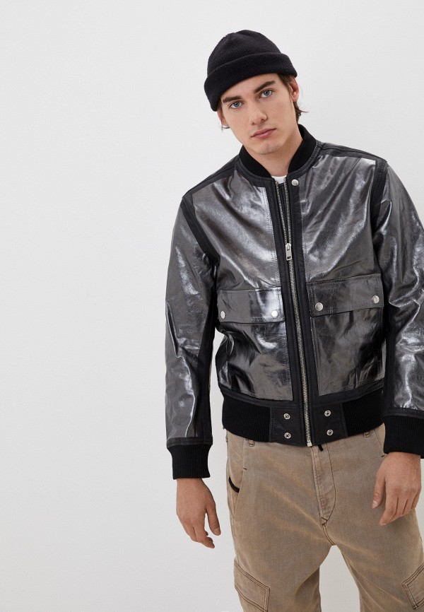 

Куртка кожаная Diesel, Серебряный