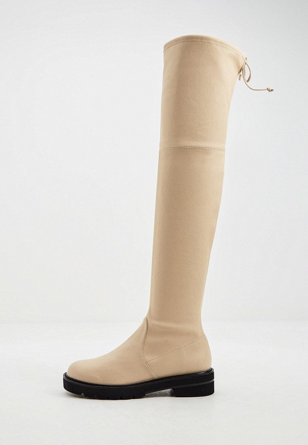 

Ботфорты Stuart Weitzman, Бежевый, LOWLAND LIFT