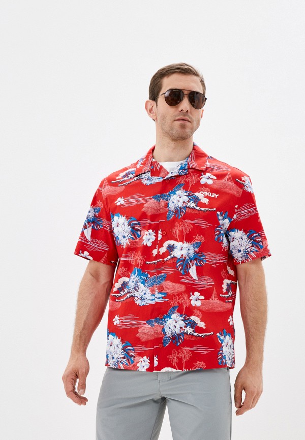 

Рубашка Oakley, Красный, TROPIC BLOOM SS BUTTON DOWN